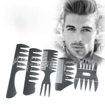 Karstā Jauns Plašs Zobu Hairbrush Dakša Ķemme Vīriešiem Bārda Ieveidošanas Suka Frizētava, Dizains Rīks, Salons Piederumu Afro Frizūra 1