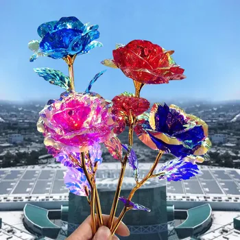 Krāsains Gaismas Rožu DIY Kāzu Puse, Mākslīgā Ne LED Gaismas Ziedu Unikālas Dāvanas Meitene, Mākslīgo Ziedu Tabulā Mājas Dekoru 1