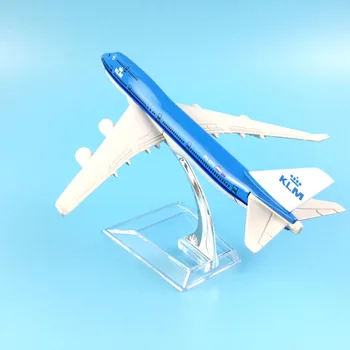 Lidmašīna modelis Boeing747 KLM Royal holandiešu Airlines lidmašīna B747 Metāla imitācijas lidmašīnas modelis bērniem rotaļlietas Ziemassvētku dāvanu 1
