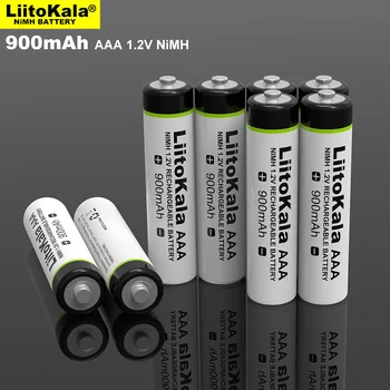 LiitoKala Sākotnējā AAA NiMH 900mAh Akumulatora 1.2 V Uzlādējamo Akumulatoru bateriju, Rotaļlietas,tālvadības pults