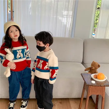 Milancel ir 2021. bērniem drēbes lācis džemperi viena krūts zēniem, trikotāža svītrainām bērnu jakas pasūtīt | Jakas - www.avalux.lv 11