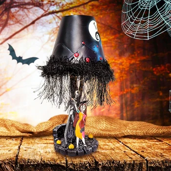 Monster Jack Glowig Galda Lampa Halloween Puse Gaismas Nakts Gaisma Murgs Šausmu Mājas Dzīvojamā Istaba Guļamistaba Darbvirsmas Apdare 1