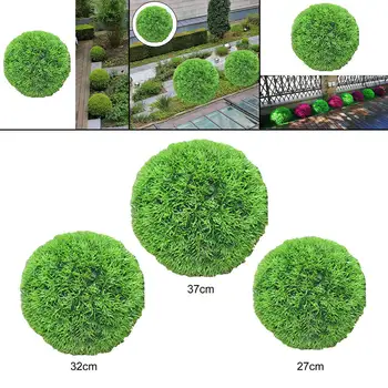 Mākslīgā Topiary Bumbu Dekoratīvās Plastmasas, Mākslīgās Krūmu Zaļie Augi Zāle Bumbu Balkonu Āra Iekštelpu Piemājas Mājas Apdare 1
