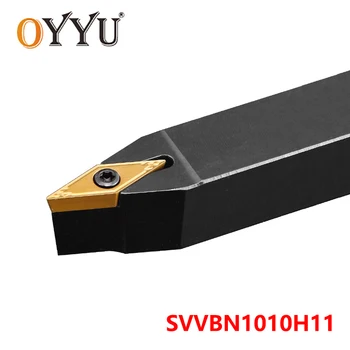 OYYU SVVBN1010H11 SVVBN1010 SVVBN 1010 Ārējās Virpošanas Instrumentu Turētāja Virpas, Frēzes CNC, Griešana Kāta izmantot Cabide Ievieto VBMT11 1