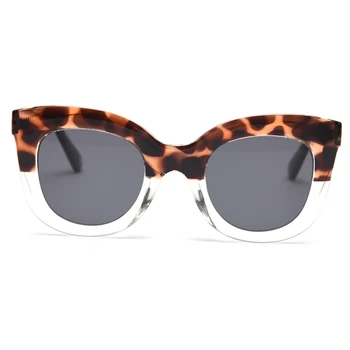 Peekaboo uv400 lielo rāmi saulesbrilles sieviešu polarizētās leopard brūna TR90 vintage dāmas, saules brilles cat eye 2022 pelēks zaļš 1