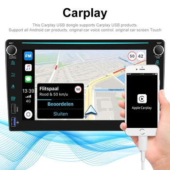 Podofo 2Din Android GPS Navigācijas Auto Radio ar RDS, FM AM, Universāls Hyundai, Nissan, Toyota Wifi 2Din 4USB EQ Multimediju Atskaņotājs