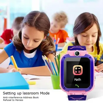 Q12 Bērnu Smart Skatīties angļu valodā SOS Drošības Mobilo Smartwatches Izmantot Sim Kartes Foto Ūdensizturīgs Dāvanu Zēni Meitenes