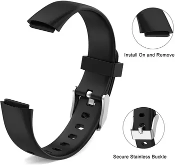 Silikona siksna Fitbit Luxe smart aproce aproce Luxe sporta Elpojošs siksnu Luxe Metāla, nerūsējošā tērauda siksna 1