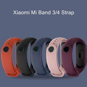 Silikona siksna Xiaomi Mi Joslā, 3 un 4, krāsains siksna, anti-sviedri, ērts, elpojošs saderīgu H8