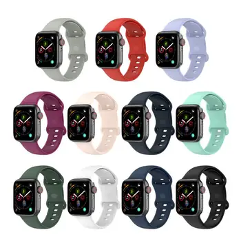 Silikona Siksniņa Apple Skatīties/iwatch SE Sporta Smartwatch 38-45 MM Ūdensnecaurlaidīgs Nomaiņa Aproce Apple Pulksteņi 1/2/3/4/5/6
