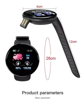 Sporta Smart Skatīties Bluetooth Smart Grupa Vīriešiem, Sieviešu Fitnesa Tracker Sirds ritma Monitors asinsspiediens Smartwatch Android, IOS 1