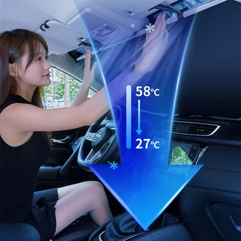 Pielāgot automašīnas vējstikla saulessargs vējstikla toņos luksusa loga custom-fit auto vējstiklu saulessargs par tesla model 3/x/y pasūtīt | Ārējie Aksesuāri - www.avalux.lv 11
