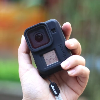 Ulanzi G8-3 Vlog Mīksta Aizsardzības Gadījumā ar Kameras Objektīva Vāciņu, par GoPro Hero 8 Silikona Droproof Vlogging Gadījumā Cage Kit 1