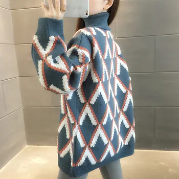Trikotāžas cietā sieviešu slash kakla džemperi, puloveri ir 2021. ziemas jauno pavada ar garām piedurknēm slim trikotāža dāmas sexy biroja džemperi pasūtīt | Jakas - www.avalux.lv 11
