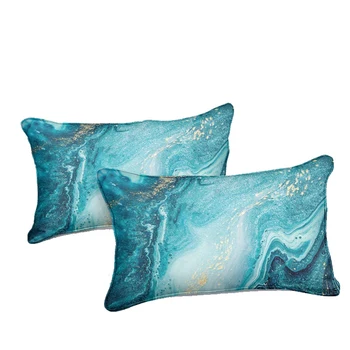 Zilā Marmora Gultas Komplekts Krīklis Zelta Marmora Duvet Cover Set Home Textiles Anotācija Marmora Gultas Līnijas Gultasveļa ar Spilvendrānas 1