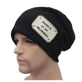 Sieviešu hip-hop trikotāžas maiga, silta cepure, slēpošanas kapuci 2020 