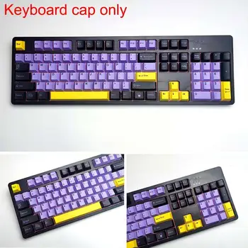 129 Atslēgas DOUBLE SHOT PBT Profilu Keycap Par GMK-Taro Mechanical Gaming Keyboard Violeta Japāņu Keycap 2