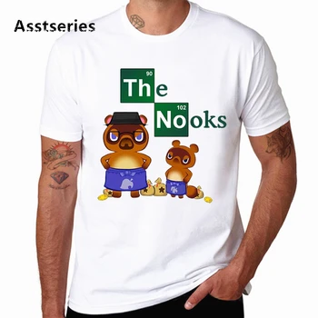 2020 Smieklīgi Toms Nook T Krekls Vīriešu Street Apģērbu Modes Top Harajuku Anime T-krekls Man Ielā Apaļu Kakla T-krekls 2