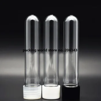 20ML caurspīdīgs/balta/melna plastmasas PET caurules ar plastmasas vāku maska, krēms vai serums pārbaudes vai paraugu caurule plastmasas pudeles 2