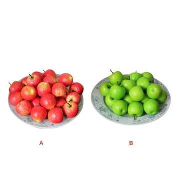 20pcs Viltus Augļi Mākslīgās Red Apple Putu Plastmasas Viltus Mākslīgie Augļi DIY Modelis Puse Virtuves Kāzu Dekorēšana Piederumi 2