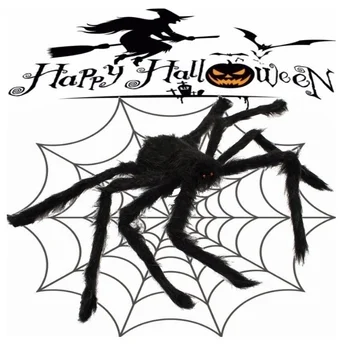 30cm/50cm/75cm/90cm/125cm/150cm/200cm Black Spider Halloween Dekorēšanai Haunted House Prop Iekštelpu Āra Milzu Dekori 2