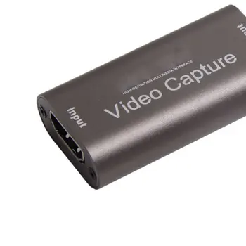 4K Video Capture Karte, USB 3.0 2.0 HDMI saderīgas Video Grabber Ierakstīt Lodziņā PS4 Spēle DVD Videokamera, Fotokamera Ieraksta Live 2