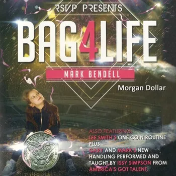 Bag4Life (1 Morgan Dolāru un DVD), Mark Bendell un Issy Simpson Burvju Triki, Monēta, kas Parādās Magia Ilūziju Veidojums Aksesuāri 2