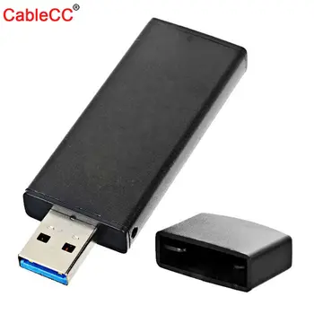 Cablecc 42mm NGFF M2 SSD USB 3.0 Ārējo PCBA Conveter Adapteri atmiņas Kartes Flash Diska Tips ar Black Lieta 2