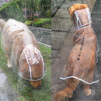 HOOPET Suns Lietusmētelis liels Suns, Vidēja auguma Suņiem Pet Ūdensizturīgs Apģērbs Jakas Apģērbu Kucēns Gadījuma 2