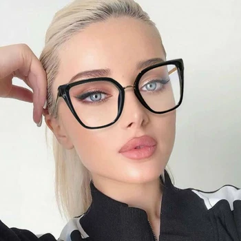 Ir 2021. Jaunu Modes Ērti Anti-zilās Brilles Rāmis Sieviešu Vintage Laukumā Optisko Datoru, Brilles Sieviešu Briļļu Oculos 2
