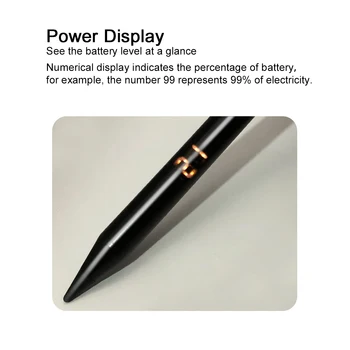 Irbulis Apple Zīmuli, 1./2. Gen Ciparu Displejs Akumulatora Zīmuli ar Ātras Uzlādes Saderīgs ar iPad 2018-2021 2