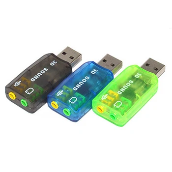 Karsts! USB Skaņas Karti, USB Audio 5.1 Ārējās USB Skaņas Kartes Audio Adapteri Mic Skaļruņu Audio Interfeiss, Lai Portatīvo DATORU Mikrodatus 2