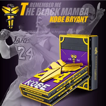 KM Kobe Celtniecības Bloku Grāmatu Lakers Minifigure Jersey Ierobežots Vākšana Piemiņas Rokasgrāmata Saliktas Draugu Dāvana Bērniem 2