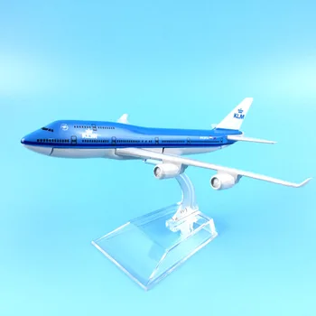 Lidmašīna modelis Boeing747 KLM Royal holandiešu Airlines lidmašīna B747 Metāla imitācijas lidmašīnas modelis bērniem rotaļlietas Ziemassvētku dāvanu 2