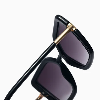 Lielgabarīta Rozā Sieviešu Saulesbrilles Jaunu Modes Zīmolu Dizainera Kvadrātmetru Liels Saules Brilles Sieviešu Vintage Slīpums Retro Brilles UV400 2
