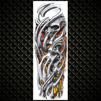 Monster Pūce, Vilks Pagaidu Tetovējumu Uzlīmes Pilnas Rokas Body Art Reāli Galvaskausa Rožu Tatoos Ūdensizturīgs Zvērs Tetovējumiem Vīrieši Sievietes 2