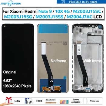 Oriģināls Par Xiaomi Redmi, Ņemiet vērā, 9 10X M2003J15SC M2003J15SG M2003J15SS Pantalla lcd Displejs ar skārienjūtīgu Ekrānu Digitizer Montāža 2