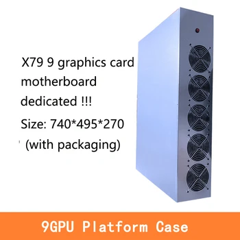 Par X79 pamatplates 9 GPU servera gadījumā kadru ieguves platformu, māja, mašīna platforma X79 pamatplates BTC ETH ieguves gadījumā 2