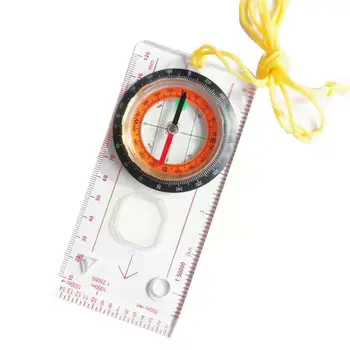 Profesionālās Mini Kompass Kartes Mērogs Valdnieks Daudzfunkcionālu Tūrisma Inventārs Vadošais Pārgājienu Āra Instruments, Izdzīvošanas 2
