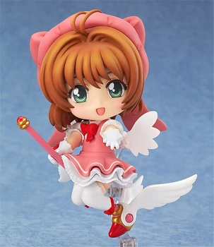 Sakura Kinomoto 400 Attēls PVC Kolekcionējamus Kāršu Sagūstītāja Sakura Modelis Cute Anime Rotaļlietas Lelle 10CM 2