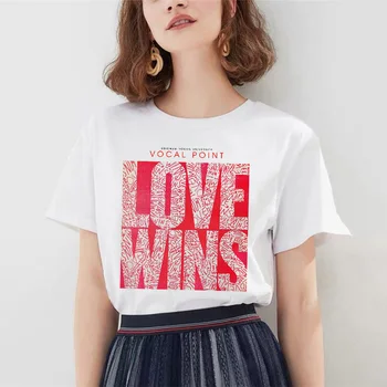 Sieviešu t-veida krekls Praidu Lgbt Geju Lesbiešu Mīlestība Varavīksnes Dizains Print T-krekli, Sieviešu Vasaras Gadījuma mīlestība ir Mīlestība Tee Kreklu Femme 2