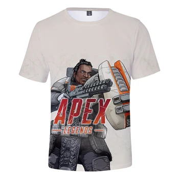 Spēle Apex Leģendas 3D Druka, T-kreklu apdruka Vīriešu Sieviešu Vasaras Īsām Piedurknēm T Krekli Apex Leģendas Iespiesti Zēni Meitenes t-veida Topi 2