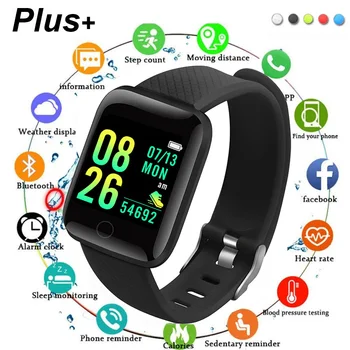 Sākotnējā D13 Smartwatch Vīriešu Sporta Pulksteņi asinsspiediens, Sirds ritma Monitors Sieviešu Ūdensizturīgs Smart Watch Pulksteņa Android, IOS 2