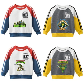 Teenage Mutant Ninja Turtles Pulovers Hoodies sporta Krekls Bērniem Ziemā Silts Bērnu Streetwear sporta Krekli, Zēns, Meitene Dāvanu 2