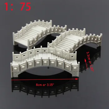 Tilta Modelis Miniatūrā ABS Celtniecības Rotaļlietas, Arhitektūra, Ēku Komplekti 1:100 1:75 OO TT Pasaku Dārza Piederumi, 2gab/Daudz 2
