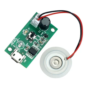 USB Mini gaisa mitrinātāju DIY Komplekti Migla Veidotāja un Vadītāja Circuit Board Fogger Smidzināšanas Filmu Pulverizators Lapa Mini Svārstveida 2