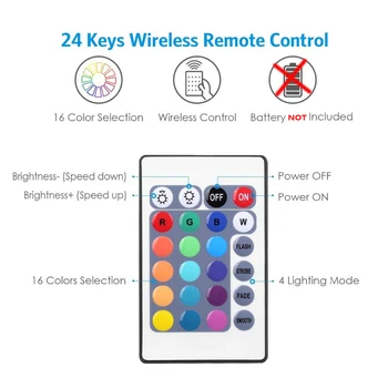WIFI LED Lentes RGB 5050 5M Nav Ūdensnecaurlaidīga Elastīga Lente Lentes Smart WIFI Tālrunis Kontroles Darba W/ Alexa, Google Home 12V Adapteri 2