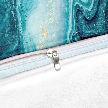 Zilā Marmora Gultas Komplekts Krīklis Zelta Marmora Duvet Cover Set Home Textiles Anotācija Marmora Gultas Līnijas Gultasveļa ar Spilvendrānas 2
